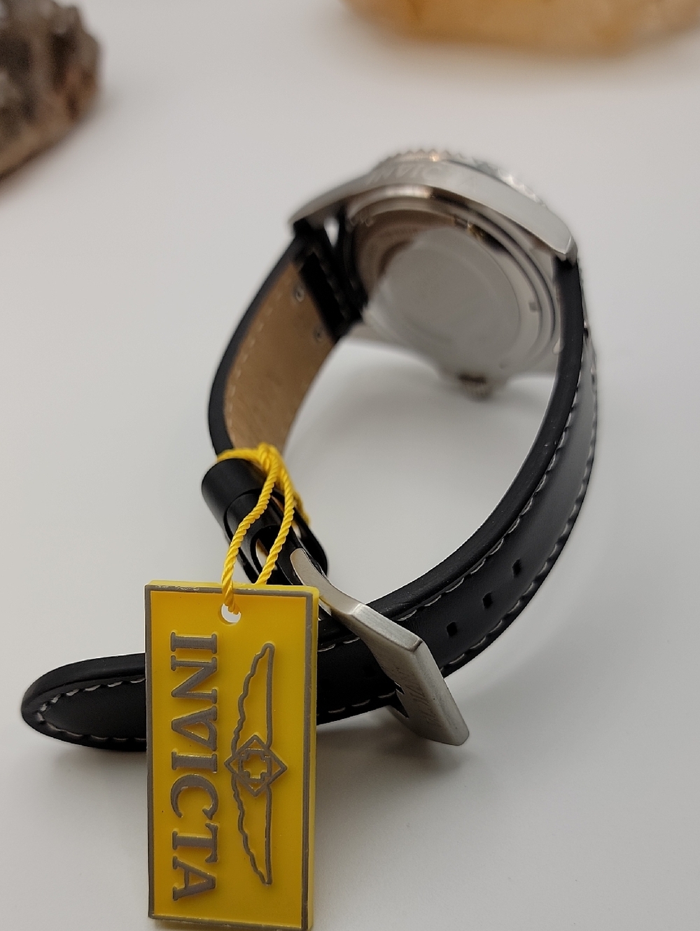 NWT Invicta Pro Diver Men's Watch - 43mm. Black Green 22072 Leather Strap - Picture 6 of 13